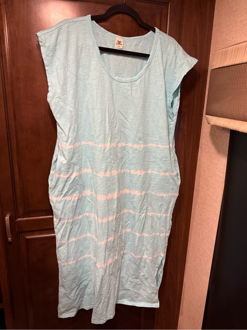 Sew In Love Light Blue & White Striped Maxi Dress